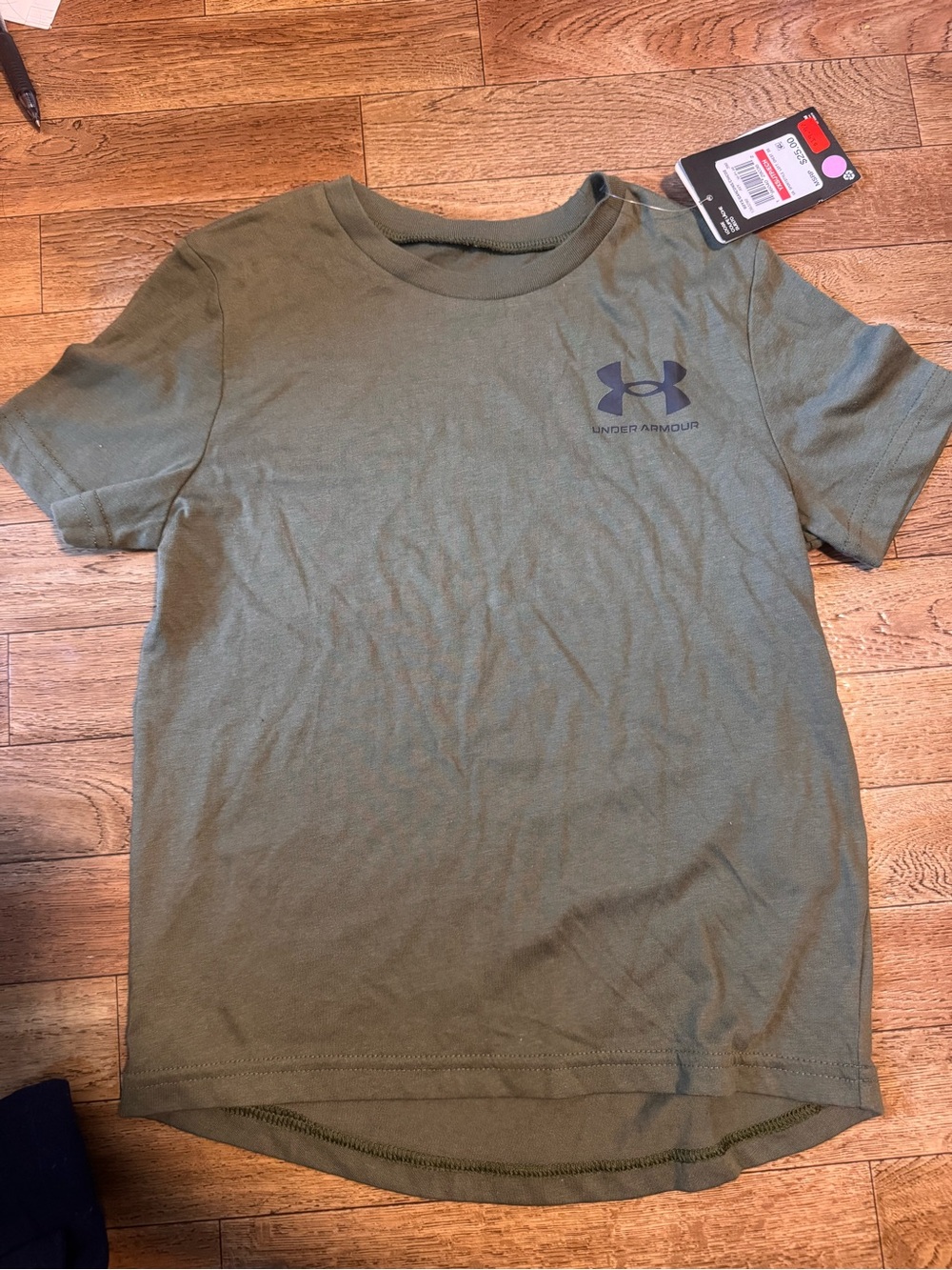 Under Armour Olive Green Boys' Short Sleeve Logo Tee
